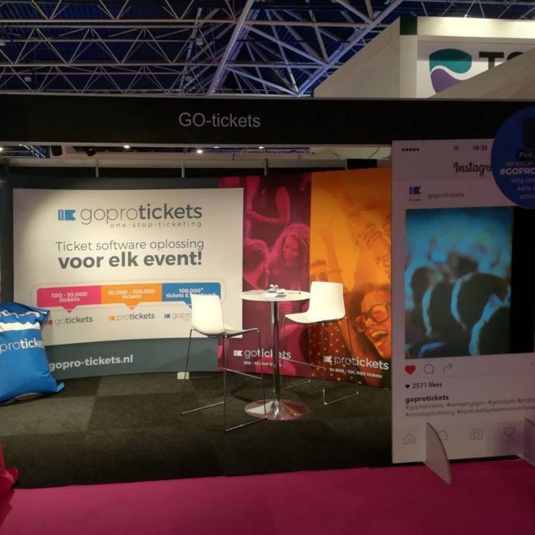 Beurswand voor GOPRO-tickets