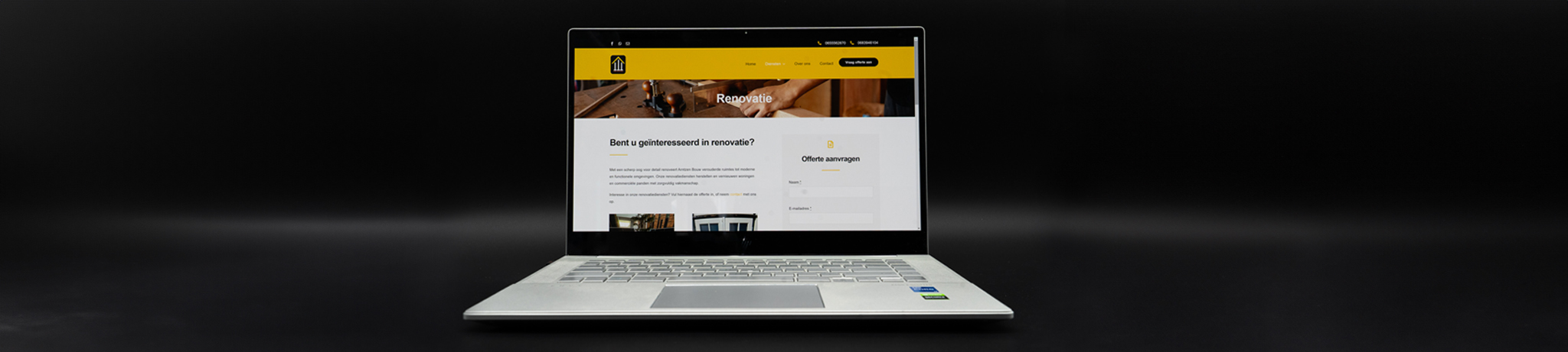 Website Arntzen Bouw Header